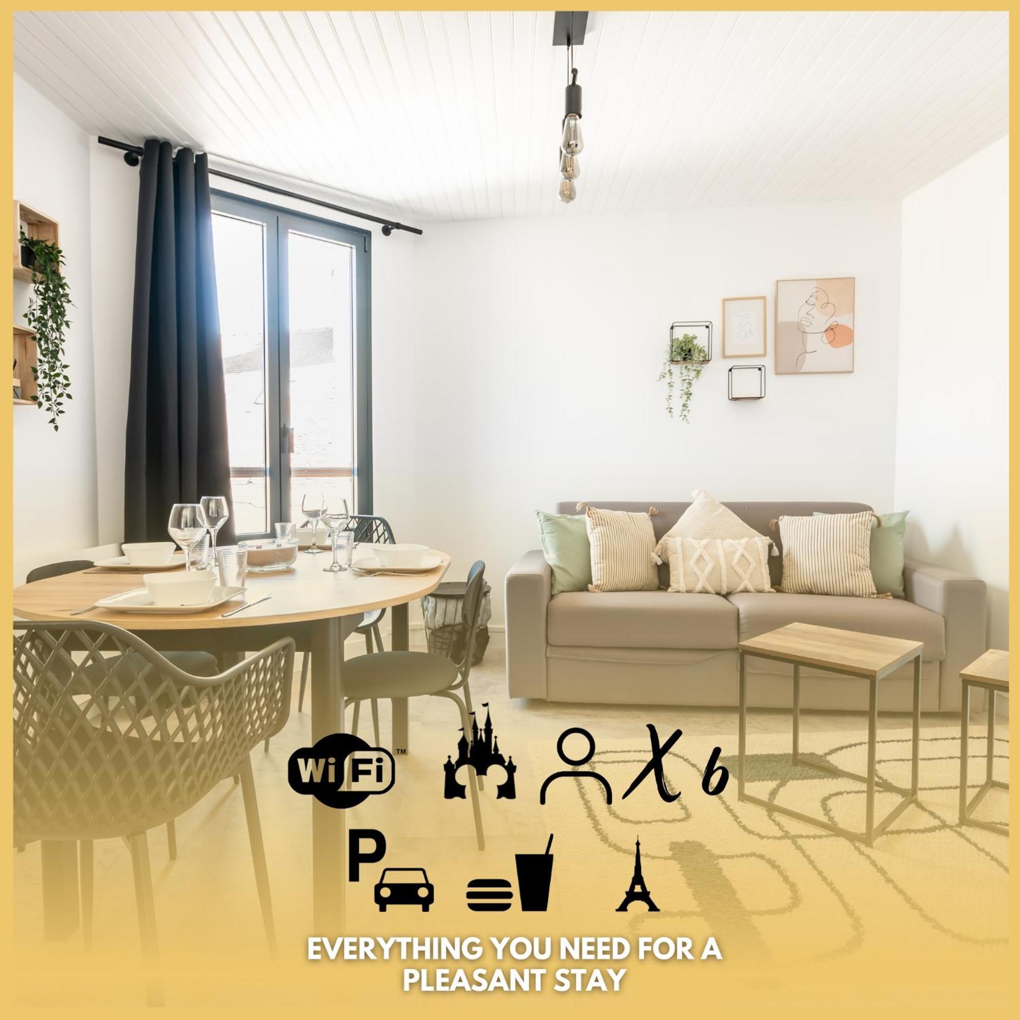 Le 27 - Appartement Cosy - Disney 15Min Креси-ла-Шапель Экстерьер фото
